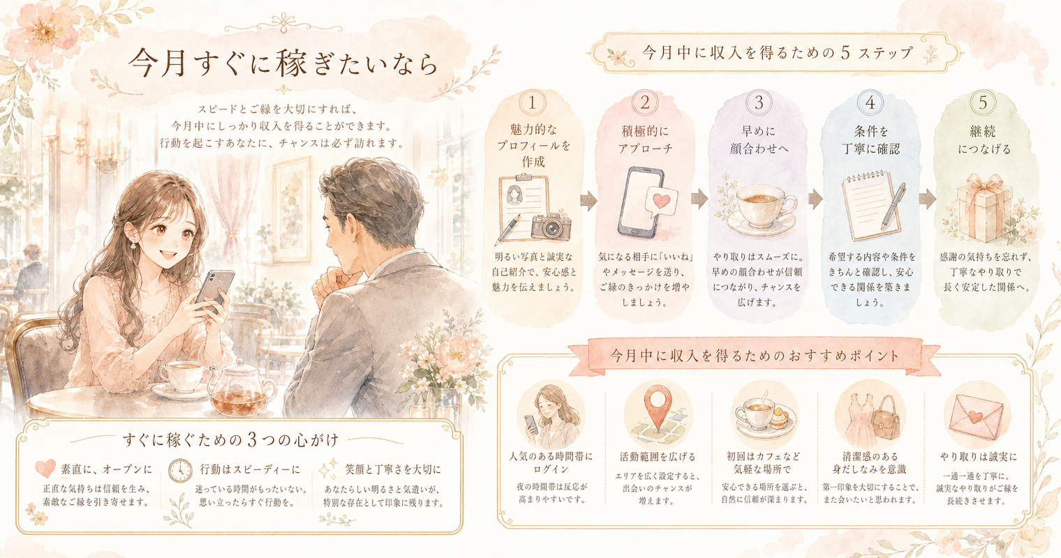 今月すぐに稼ぎたいなら