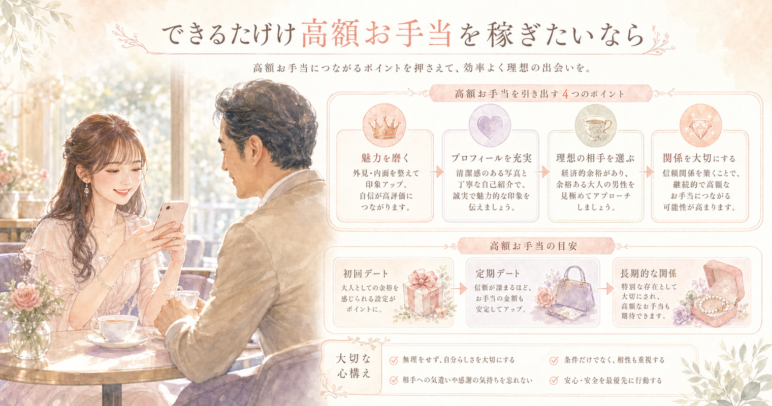 できるだけ高額お手当を稼ぎたいなら