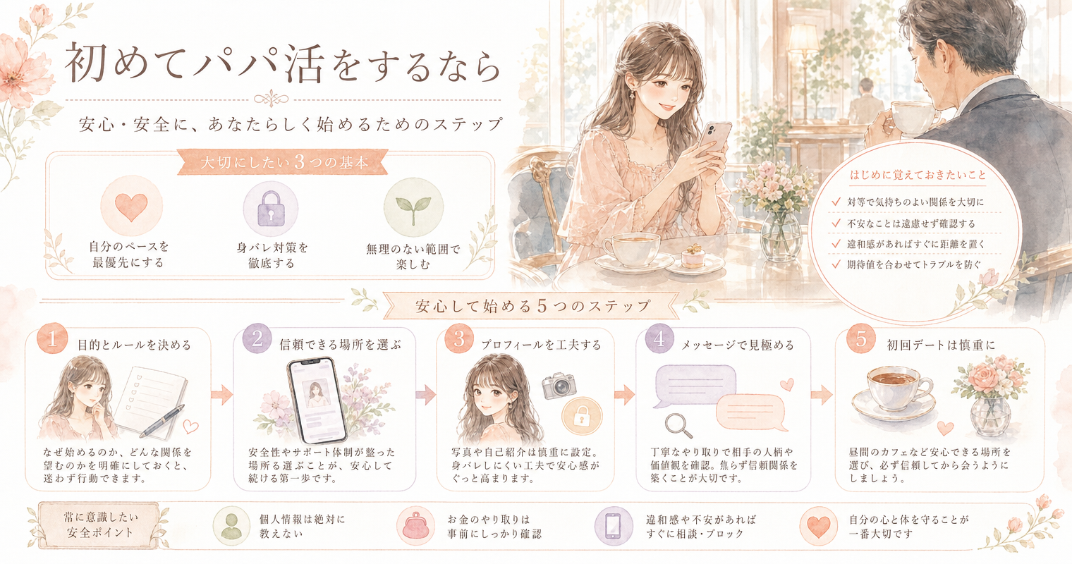 初めてパパ活をするなら