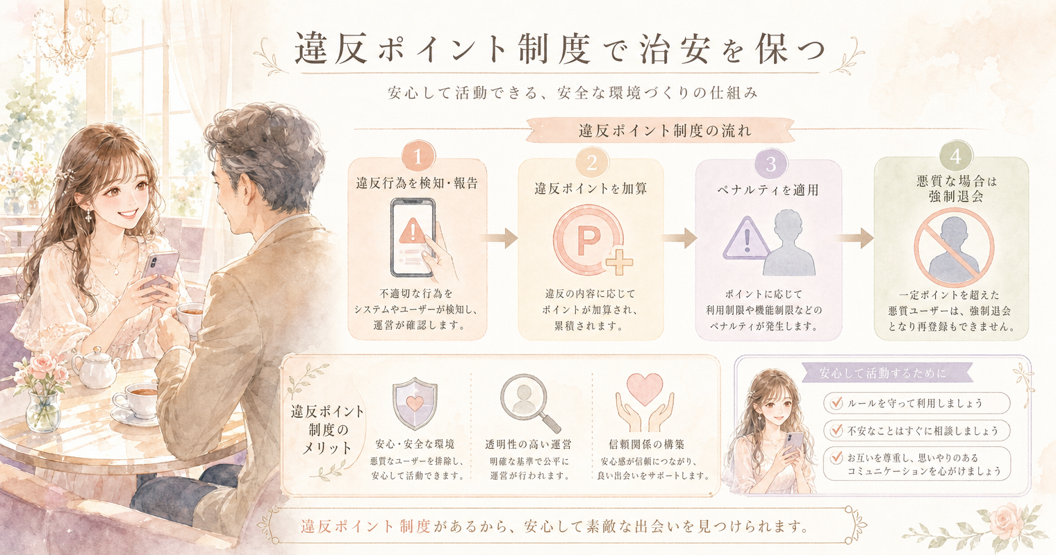違反ポイント制度で治安を保つ
