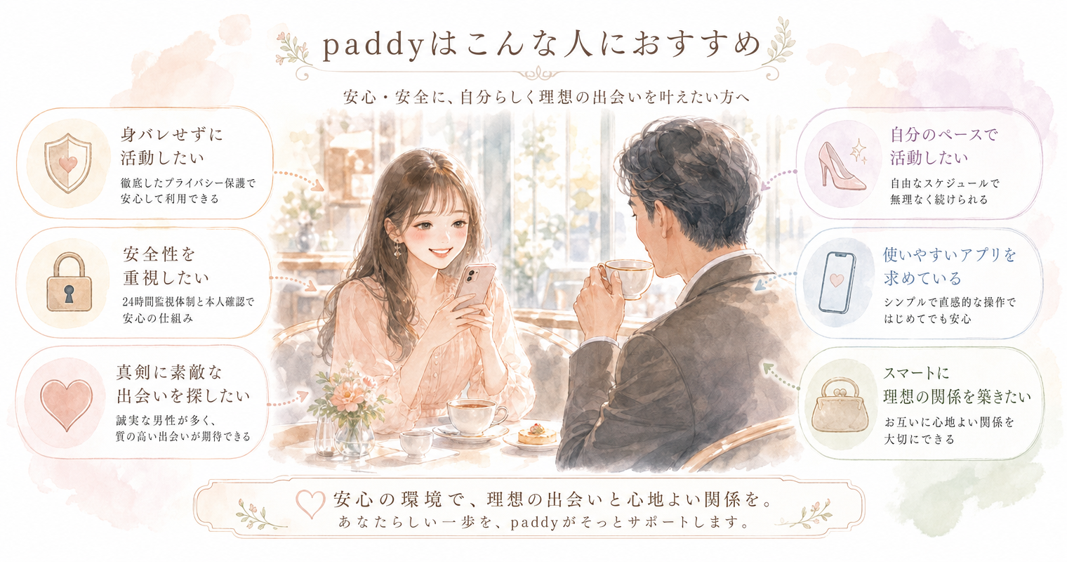 paddyはこんな人におすすめ