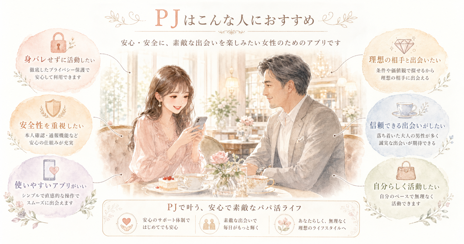 PJはこんな人におすすめ