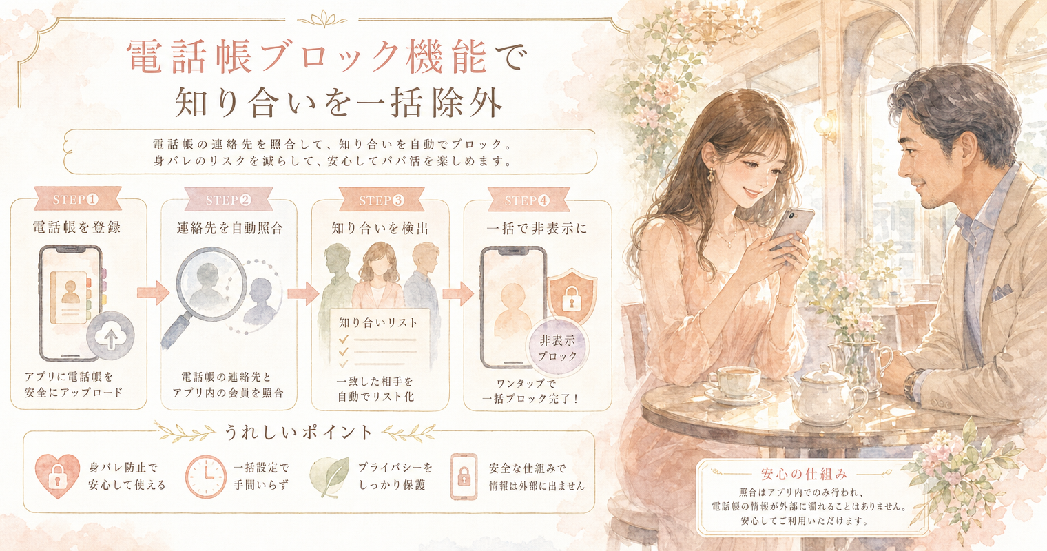 電話帳ブロック機能で知り合いを一括除外